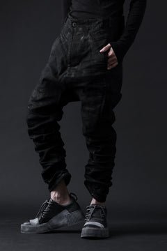 画像をギャラリービューアに読み込む, BORIS BIDJAN SABERI DROP CROTCH PANTS / VINYL COATED & NICKEL PRESSED & BODY MOLDED "P24-F1603K" (BLACK)