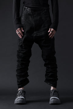 画像をギャラリービューアに読み込む, BORIS BIDJAN SABERI DROP CROTCH PANTS / VINYL COATED & NICKEL PRESSED & BODY MOLDED "P24-F1603K" (BLACK)
