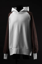 画像をギャラリービューアに読み込む, MASSIMO SABBADIN exclusive HOODY wt. HAND DYED VINTAGE DENIM SLEEVE (white)