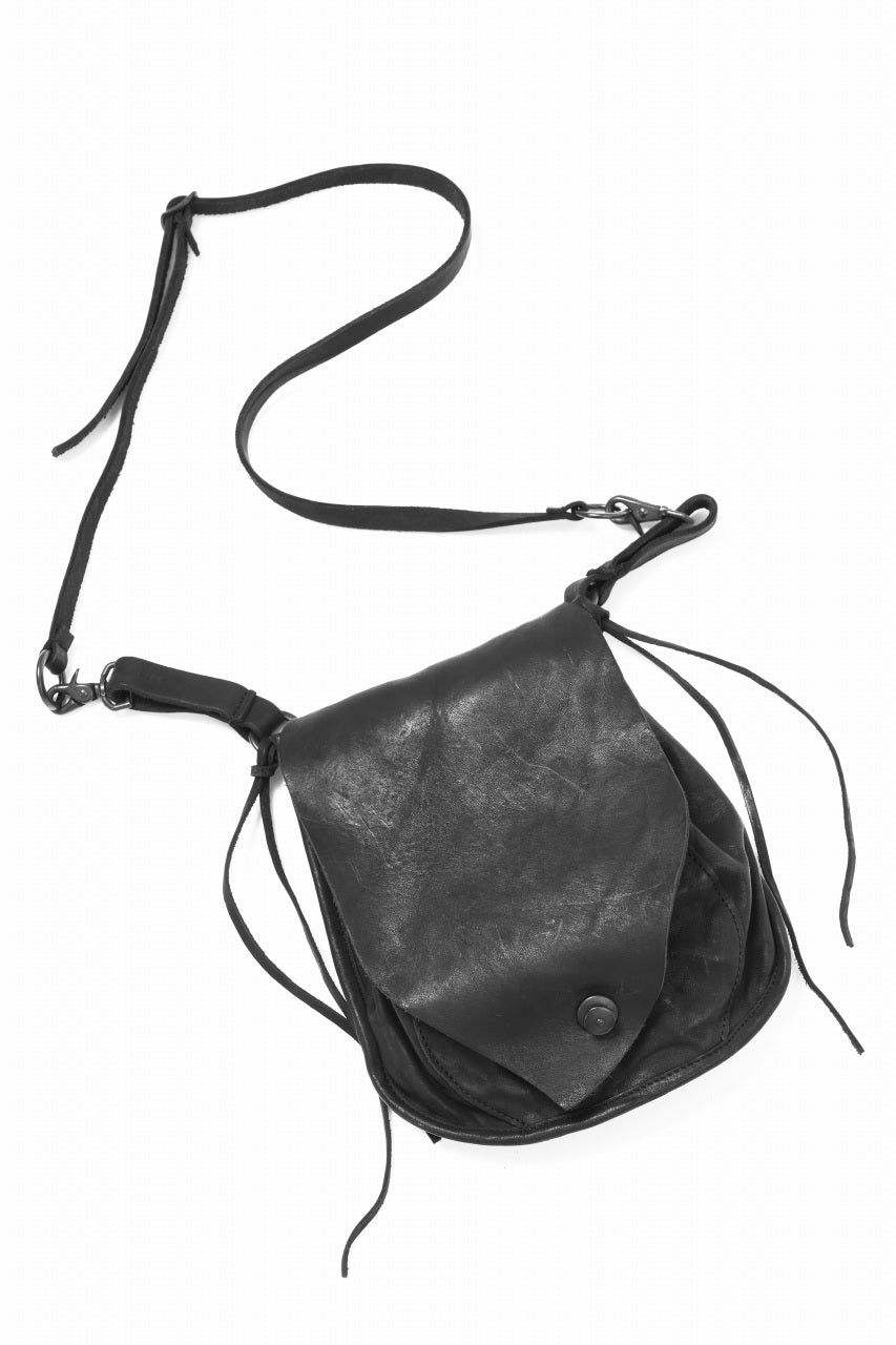 画像をギャラリービューアに読み込む, ISAMU KATAYAMA BACKLASH MEDICINE BAG / DOUBLE-SHOULDER OBJECT DYED (BLACK)