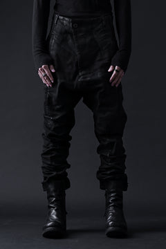 画像をギャラリービューアに読み込む, BORIS BIDJAN SABERI DROP CROTCH PANTS / VINYL COATED & NICKEL PRESSED & BODY MOLDED "P24-F1603K" (BLACK)