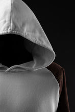 画像をギャラリービューアに読み込む, MASSIMO SABBADIN exclusive HOODY wt. HAND DYED VINTAGE DENIM SLEEVE (white)