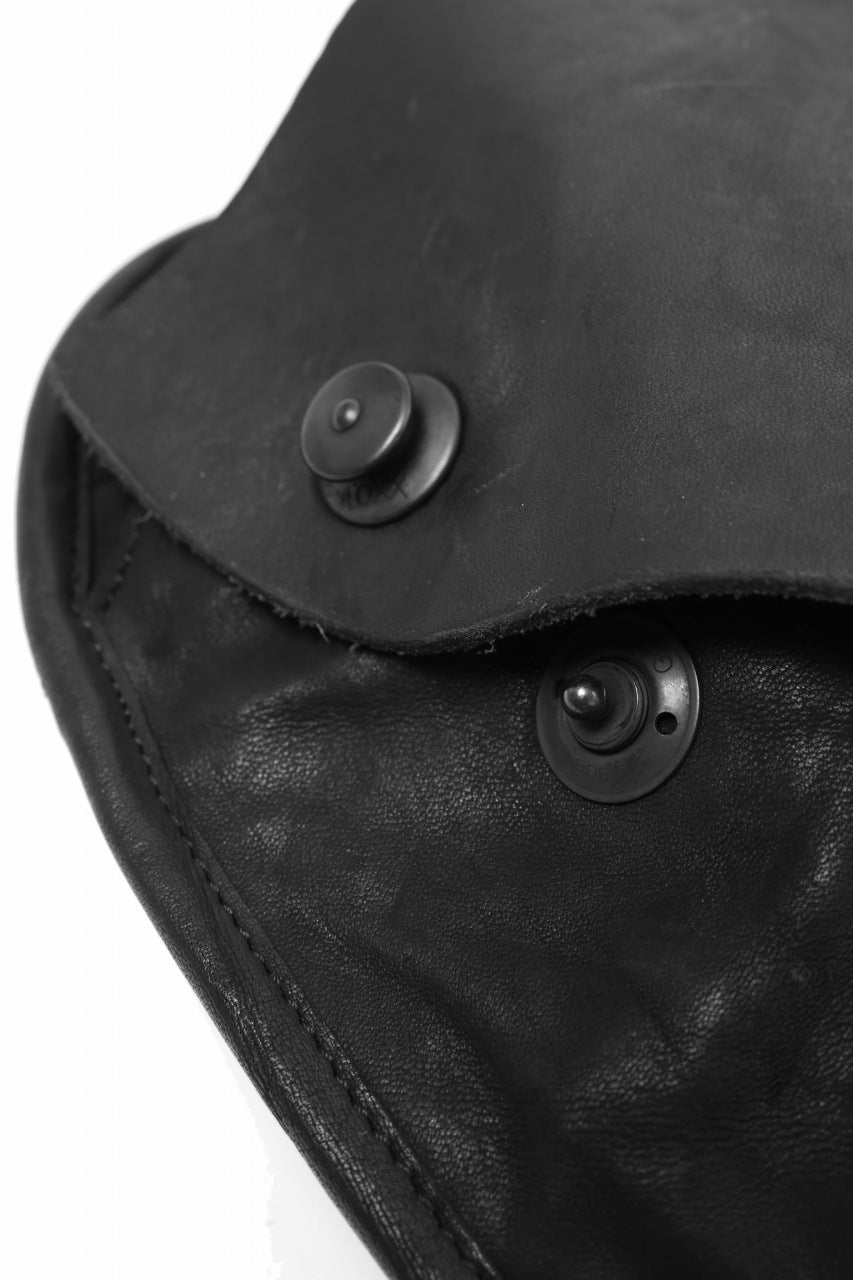 画像をギャラリービューアに読み込む, ISAMU KATAYAMA BACKLASH MEDICINE BAG / DOUBLE-SHOULDER OBJECT DYED (BLACK)