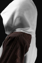 画像をギャラリービューアに読み込む, MASSIMO SABBADIN exclusive HOODY wt. HAND DYED VINTAGE DENIM SLEEVE (white)