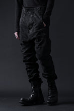 画像をギャラリービューアに読み込む, BORIS BIDJAN SABERI DROP CROTCH PANTS / VINYL COATED & NICKEL PRESSED & BODY MOLDED "P24-F1603K" (BLACK)