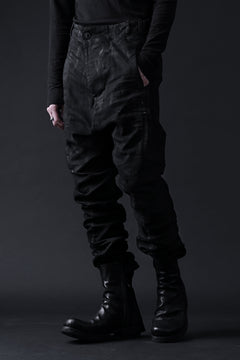 画像をギャラリービューアに読み込む, BORIS BIDJAN SABERI DROP CROTCH PANTS / VINYL COATED & NICKEL PRESSED & BODY MOLDED "P24-F1603K" (BLACK)