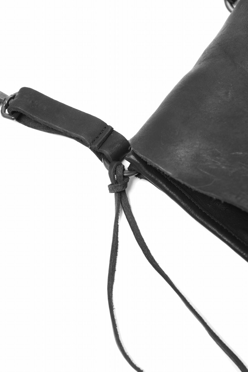 画像をギャラリービューアに読み込む, ISAMU KATAYAMA BACKLASH MEDICINE BAG / DOUBLE-SHOULDER OBJECT DYED (BLACK)
