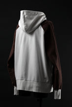画像をギャラリービューアに読み込む, MASSIMO SABBADIN exclusive HOODY wt. HAND DYED VINTAGE DENIM SLEEVE (white)