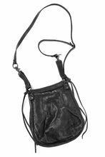 画像をギャラリービューアに読み込む, ISAMU KATAYAMA BACKLASH MEDICINE BAG / DOUBLE-SHOULDER OBJECT DYED (BLACK)