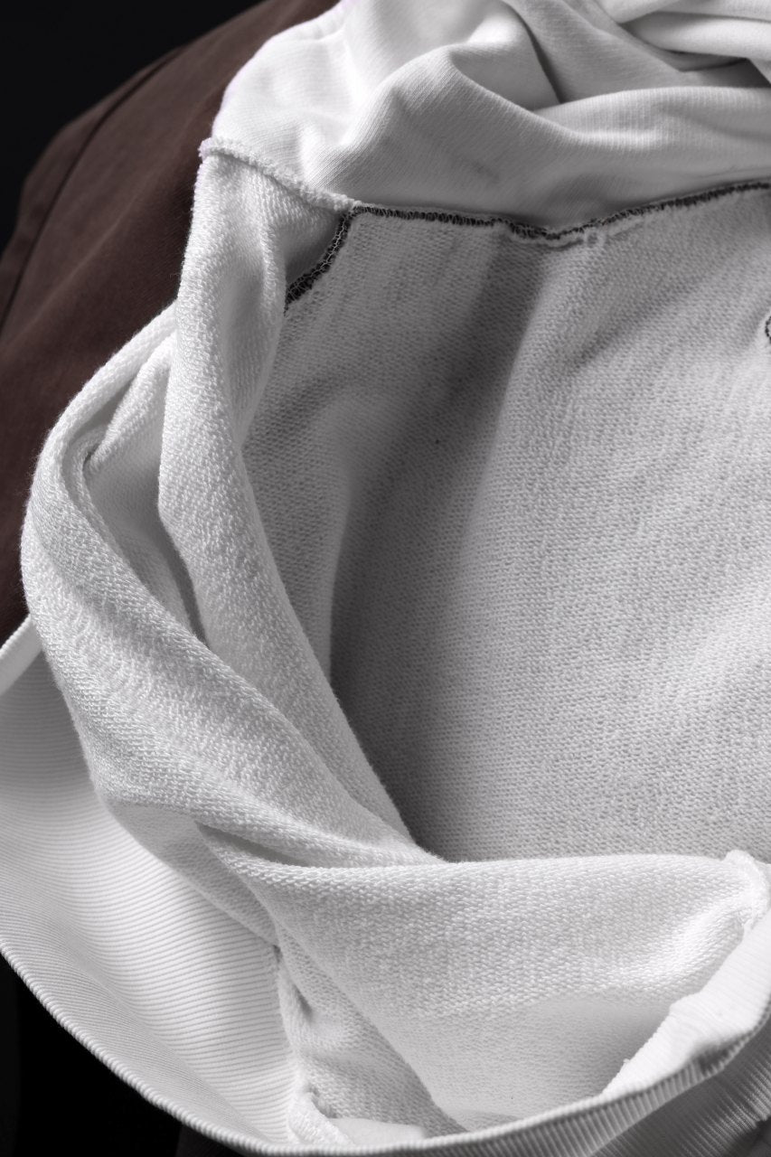 画像をギャラリービューアに読み込む, MASSIMO SABBADIN exclusive HOODY wt. HAND DYED VINTAGE DENIM SLEEVE (white)