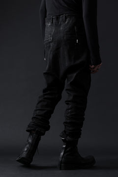 画像をギャラリービューアに読み込む, BORIS BIDJAN SABERI DROP CROTCH PANTS / VINYL COATED & NICKEL PRESSED & BODY MOLDED "P24-F1603K" (BLACK)