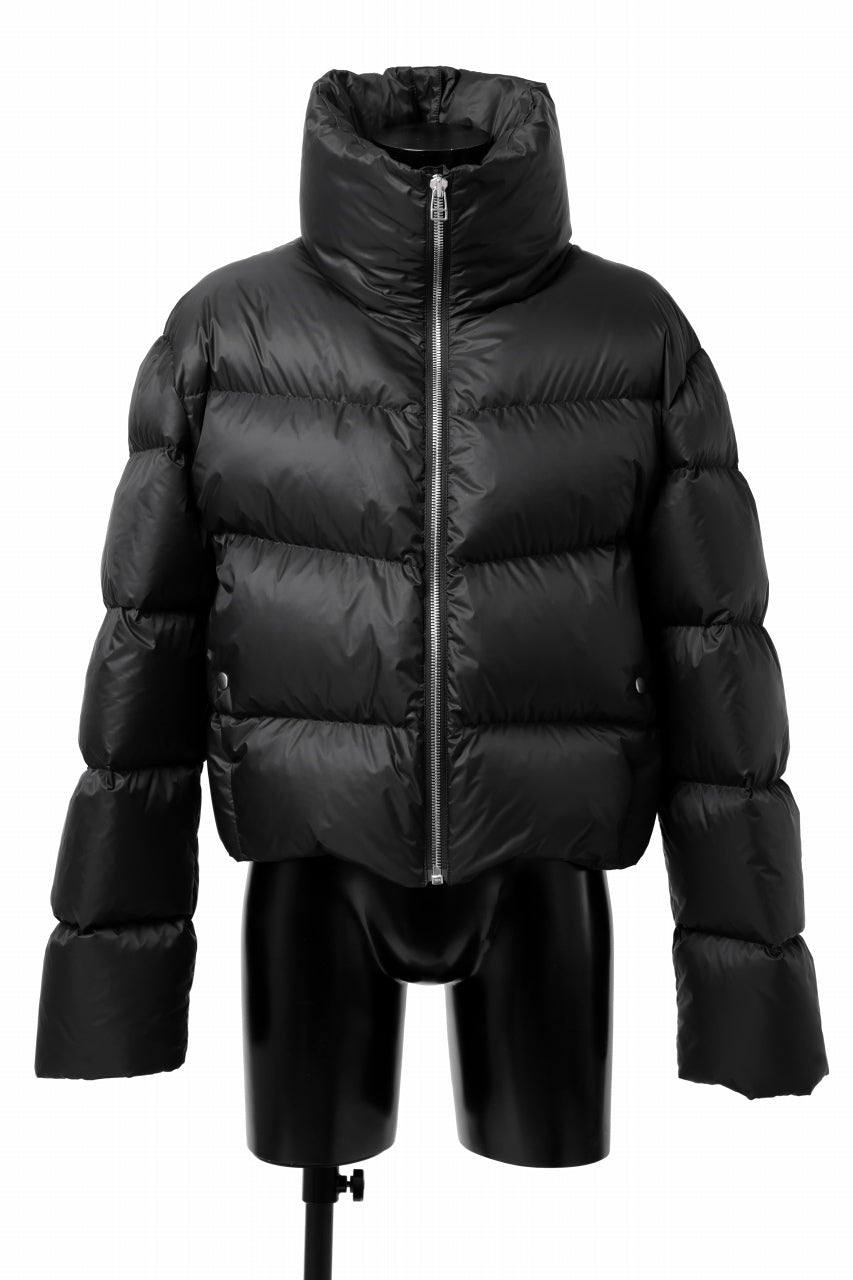 画像をギャラリービューアに読み込む, A.F ARTEFACT HIGH-NECK SHORT DOWN JACKET (BLACK)