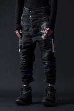 画像をギャラリービューアに読み込む, BORIS BIDJAN SABERI DROP CROTCH PANTS / STONE WASHED & USED EFFECT & BODY MOLDED "P24-F1603K" (BLACK DENIM)