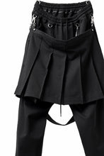 画像をギャラリービューアに読み込む, mastermind JAPAN BONDAGE SLIM TROUSERS / MEDIUM C-JERSEY STRETCH (BLACK)