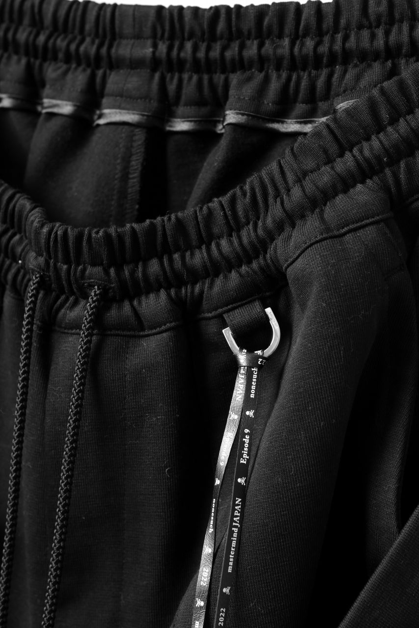 画像をギャラリービューアに読み込む, mastermind JAPAN BONDAGE SLIM TROUSERS / MEDIUM C-JERSEY STRETCH (BLACK)