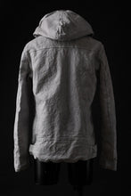 画像をギャラリービューアに読み込む, ISAMU KATAYAMA BACKLASH HOODED RIDERS JACKET / NATURAL DYED - GARMENT WASHED JP CALF (WHITE)