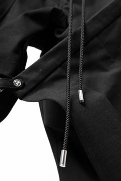 画像をギャラリービューアに読み込む, mastermind JAPAN BONDAGE SLIM TROUSERS / MEDIUM C-JERSEY STRETCH (BLACK)