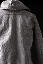Load image into Gallery viewer, ISAMU KATAYAMA BACKLASH HOODED RIDERS JACKET / NATURAL DYED & GARMENT WASHED JP CALF (WHITE)