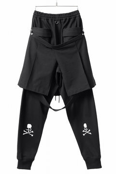 画像をギャラリービューアに読み込む, mastermind JAPAN BONDAGE SLIM TROUSERS / MEDIUM C-JERSEY STRETCH (BLACK)