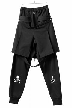 画像をギャラリービューアに読み込む, mastermind JAPAN BONDAGE SLIM TROUSERS / MEDIUM C-JERSEY STRETCH (BLACK)