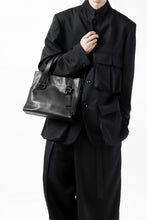 Load image into Gallery viewer, discord Yohji Yamamoto Side Zip Tote Bag S / Soft Shrink Cow Leather (BLACK)