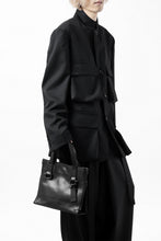 Load image into Gallery viewer, discord Yohji Yamamoto Side Zip Tote Bag S / Soft Shrink Cow Leather (BLACK)