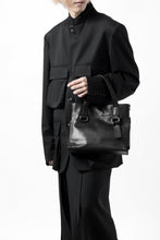 Load image into Gallery viewer, discord Yohji Yamamoto Side Zip Tote Bag S / Soft Shrink Cow Leather (BLACK)