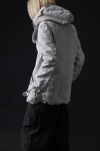 Load image into Gallery viewer, ISAMU KATAYAMA BACKLASH HOODED RIDERS JACKET / NATURAL DYED & GARMENT WASHED JP CALF (WHITE)