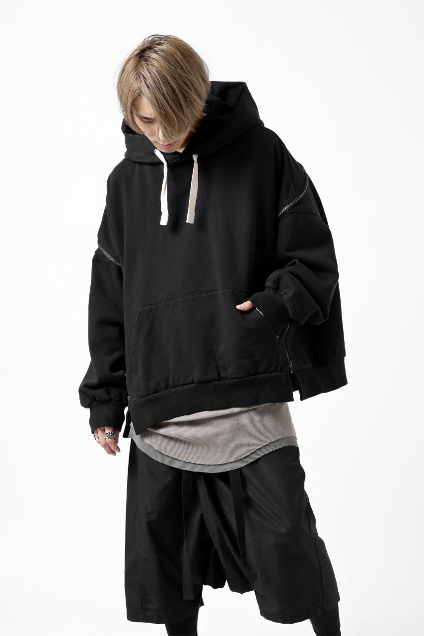 画像をギャラリービューアに読み込む, FACETASM ZIPPER SWEAT HOODIE (BLACK)