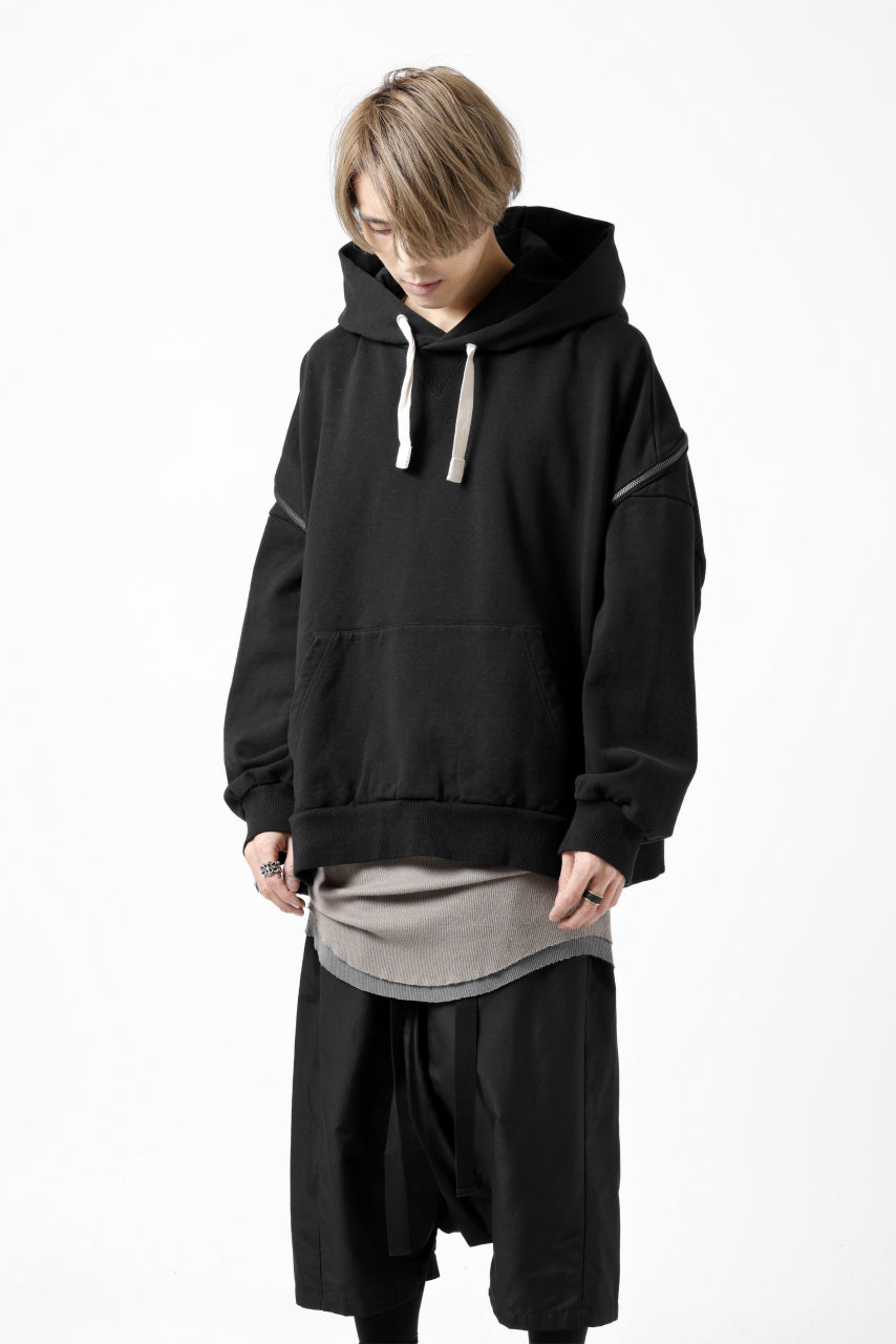 画像をギャラリービューアに読み込む, FACETASM ZIPPER SWEAT HOODIE (BLACK)