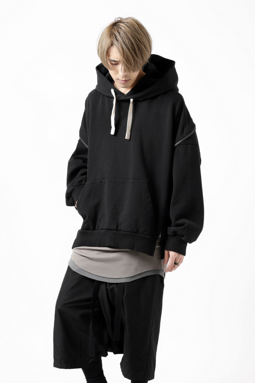 画像をギャラリービューアに読み込む, FACETASM ZIPPER SWEAT HOODIE (BLACK)