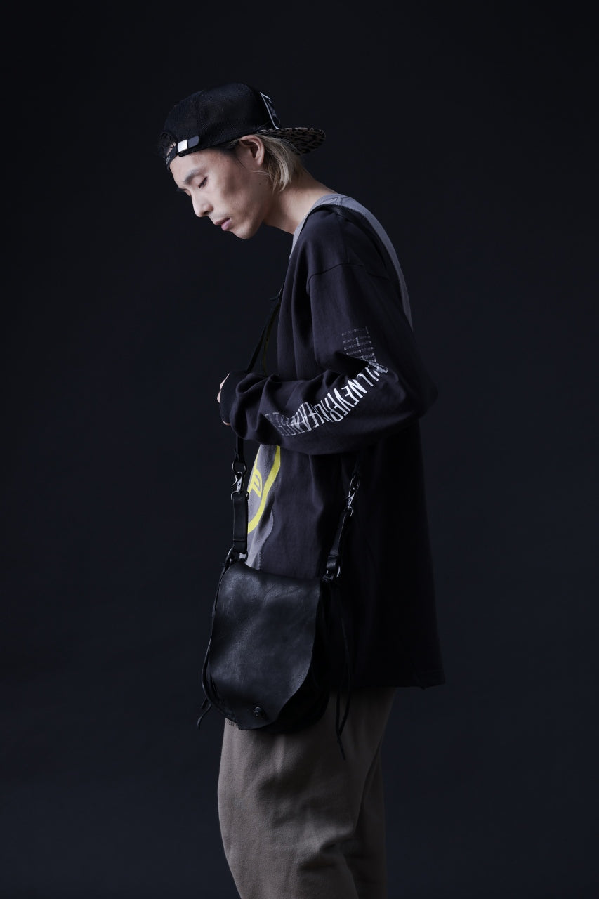 画像をギャラリービューアに読み込む, ISAMU KATAYAMA BACKLASH MEDICINE BAG / DOUBLE-SHOULDER OBJECT DYED (BLACK)