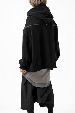 画像をギャラリービューアに読み込む, FACETASM ZIPPER SWEAT HOODIE (BLACK)