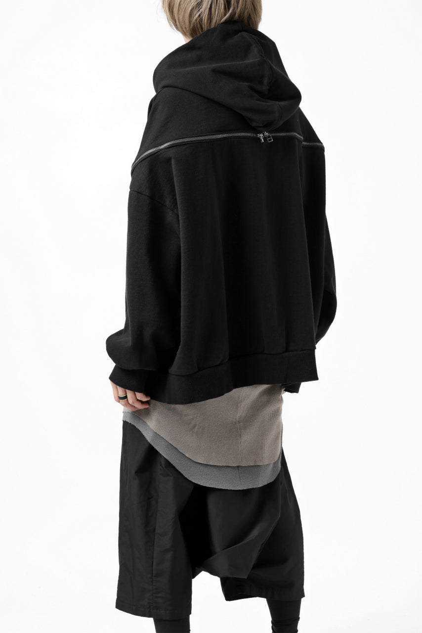 画像をギャラリービューアに読み込む, FACETASM ZIPPER SWEAT HOODIE (BLACK)