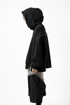 画像をギャラリービューアに読み込む, FACETASM ZIPPER SWEAT HOODIE (BLACK)