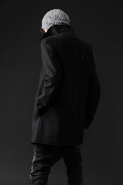 Load image into Gallery viewer, BORIS BIDJAN SABERI HIGH NECK SHORT COAT "COAT 1. SHORT-FIF10008" (BLACK)
