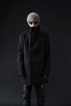 Load image into Gallery viewer, BORIS BIDJAN SABERI HIGH NECK SHORT COAT "COAT 1. SHORT-FIF10008" (BLACK)