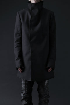 画像をギャラリービューアに読み込む, BORIS BIDJAN SABERI HIGH NECK SHORT COAT &quot;COAT 1. SHORT-FIF10008&quot; (BLACK)