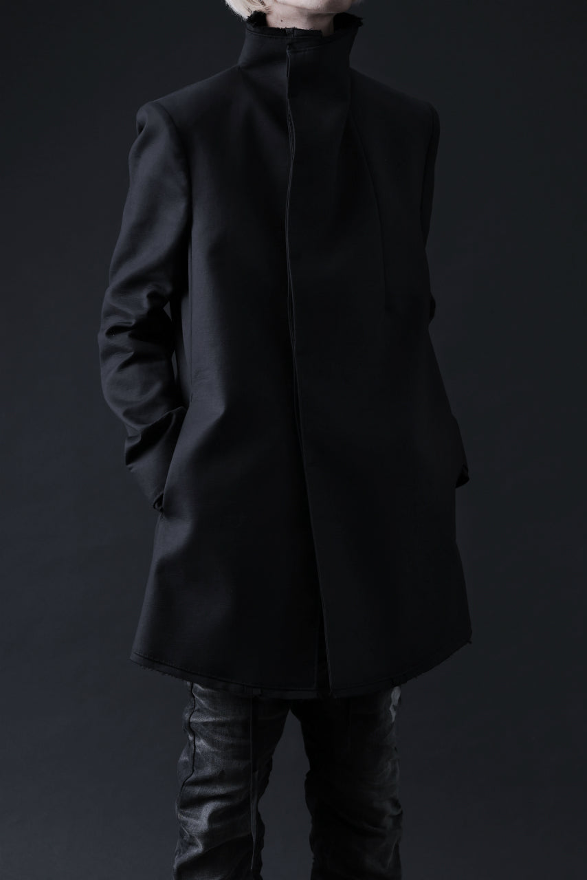 Load image into Gallery viewer, BORIS BIDJAN SABERI HIGH NECK SHORT COAT "COAT 1. SHORT-FIF10008" (BLACK)