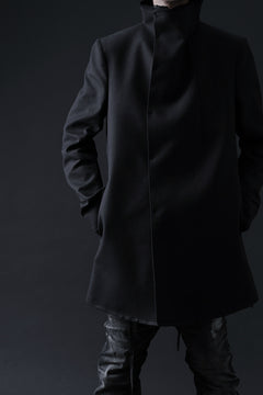 画像をギャラリービューアに読み込む, BORIS BIDJAN SABERI HIGH NECK SHORT COAT &quot;COAT 1. SHORT-FIF10008&quot; (BLACK)