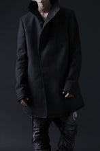 画像をギャラリービューアに読み込む, BORIS BIDJAN SABERI HIGH NECK SHORT COAT &quot;COAT 1. SHORT-FIF10008&quot; (BLACK)