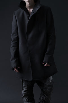 Load image into Gallery viewer, BORIS BIDJAN SABERI HIGH NECK SHORT COAT "COAT 1. SHORT-FIF10008" (BLACK)