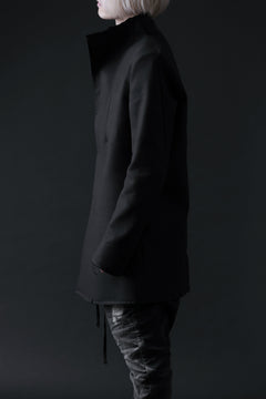 画像をギャラリービューアに読み込む, BORIS BIDJAN SABERI HIGH NECK SHORT COAT &quot;COAT 1. SHORT-FIF10008&quot; (BLACK)