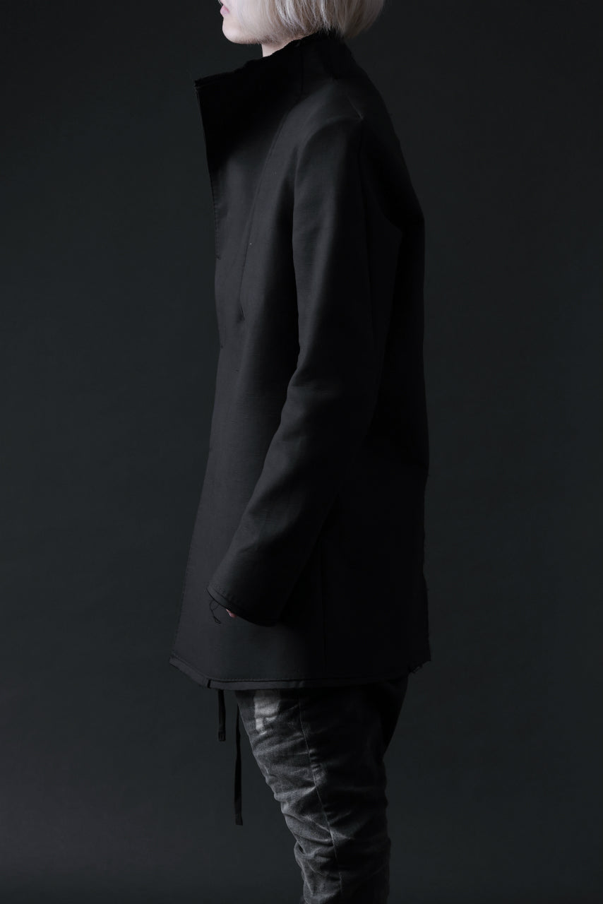 Load image into Gallery viewer, BORIS BIDJAN SABERI HIGH NECK SHORT COAT "COAT 1. SHORT-FIF10008" (BLACK)