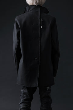 画像をギャラリービューアに読み込む, BORIS BIDJAN SABERI HIGH NECK SHORT COAT &quot;COAT 1. SHORT-FIF10008&quot; (BLACK)