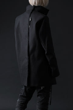 Load image into Gallery viewer, BORIS BIDJAN SABERI HIGH NECK SHORT COAT "COAT 1. SHORT-FIF10008" (BLACK)