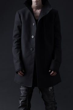 画像をギャラリービューアに読み込む, BORIS BIDJAN SABERI HIGH NECK SHORT COAT &quot;COAT 1. SHORT-FIF10008&quot; (BLACK)