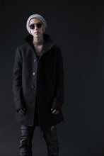 Load image into Gallery viewer, BORIS BIDJAN SABERI HIGH NECK SHORT COAT "COAT 1. SHORT-FIF10008" (BLACK)