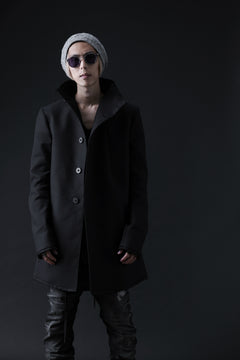 Load image into Gallery viewer, BORIS BIDJAN SABERI HIGH NECK SHORT COAT "COAT 1. SHORT-FIF10008" (BLACK)