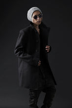 Load image into Gallery viewer, BORIS BIDJAN SABERI HIGH NECK SHORT COAT "COAT 1. SHORT-FIF10008" (BLACK)